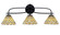 Cavella Three Light Bath Bar in Matte Black (200|3913-MB-9415)