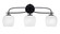 Cavella Three Light Bath Bar in Matte Black (200|3913-MB-4811)