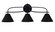 Cavella Three Light Bath Bar in Matte Black (200|3913-MB-421-MB)