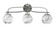 Cavella Three Light Bath Bar in Graphite (200|3913-GP-4109)