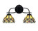 Cavella Two Light Bath Bar in Matte Black (200|3912-MB-9435)