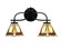 Cavella Two Light Bath Bar in Matte Black (200|3912-MB-9345)