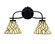 Cavella Two Light Bath Bar in Matte Black (200|3912-MB-9115)