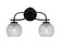 Cavella Two Light Bath Bar in Matte Black (200|3912-MB-5110)
