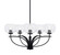 Cavella Five Light Chandelier in Matte Black (200|3905-MB-202)