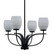 Cavella Four Light Chandelier in Matte Black (200|3904-MB-4022)