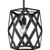 Saucedo One Light Pendant in Matte Black (54|P500421-31M)