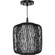 Cordova One Light Mini Pendant in Black Rattan (54|P500395-202)