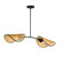 Bonnet Two Light Chandelier in Black (16|12632NABK)