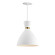 Carillon One Light Mini Pendant in White/Satin Brass (16|11302WTSBR)