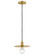 Lulu LED Convertible Pendant in Lacquered Brass (531|83887LCB)