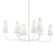 Marcel Eight Light Chandelier in Gesso White (67|F6286-GSW)