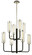 Aeon Eight Light Chandelier in Textured Black & Polish Nickel (67|F6278-TBK/PN)