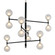 Andromeda 12 Light Chandelier in Textured Black & Polish Nickel (67|F4826-TBK/PN)