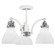 Easton Three Light Semi-Flush Mount in White & Brushed Nickel (200|1947-WHBN-4761) Easton Three Light Semi-Flush Mount in White & Brushed Nickel (200|1947-WHBN-4761)