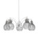 Easton Five Light Chandelier in White & Brushed Nickel (200|1945-WHBN-5110)