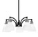 Easton Five Light Chandelier in Matte Black & Brushed Nickel (200|1945-MBBN-4761)
