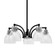 Easton Five Light Chandelier in Matte Black & Brushed Nickel (200|1945-MBBN-4110)