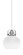 Easton One Light Mini Pendant in White & Brushed Nickel (200|1941-WHBN-212)