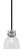 Easton One Light Mini Pendant in Matte Black & Brushed Nickel (200|1941-MBBN-4119)