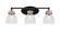 Easton Three Light Bath Bar in Matte Black & Brass (200|1933-MBBR-4119)