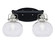 Easton Two Light Bath Bar in Matte Black & Brushed Nickel (200|1932-MBBN-202)