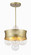 Verdi Square Three Light Convertible Pendant in Soft Gold (7|5195-697)