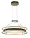 Levitation LED Pendant in Sand Coal & Soft Brass (7|5087-781-L)