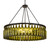 Tuscan Vineyard Six Light Chandelier in Textured Black (57|263172)