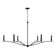 Grady Six Light Chandelier in Black Iron (65|450661BI)