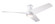 Ambit Flush DC 56''Ceiling Fan (201|AMB-FM-MW-56-MW-870-RC)