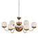 Mirasole Six Light Chandelier in Contemporary Gold Leaf/Gold/White (142|9000-1096)
