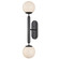 Barbican Two Light Wall Sconce in Oil Rubbed Bronze/White (142|5800-0035)