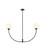Nyomi Two Light Chandelier in Black (173|LD816D42BK)