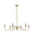 Rohan Six Light Chandelier in Satin Gold (173|LD5056D42SG)