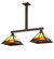 Hyde Park Two Light Island Pendant in Craftsman Brown (57|262177)