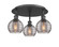Ballston Three Light Flush Mount in Matte Black (405|516-3C-BK-G1213-6SM)