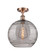 Ballston One Light Semi-Flush Mount in Antique Copper (405|516-1C-AC-G1213-12SM)