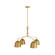 Worth Four Light Chandelier in Vintage Brass (314|DLI05)