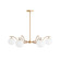 Tricia Six Light Chandelier in Antique Brass (314|DLC04)