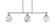 Odyssey Three Light Island Pendant in Brushed Nickel (200|2636-BN-4109)