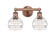 Edison LED Bath Vanity in Antique Copper (405|616-2W-AC-G556-6CL)