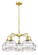 Ballston LED Chandelier in Satin Gold (405|516-5CR-SG-G556-8CL)