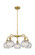 Ballston Five Light Chandelier in Brushed Brass (405|516-5CR-BB-G122C-6CL)