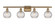 Ballston Four Light Bath Vanity in Brushed Brass (405|516-4W-BB-G122C-6CL)