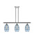 Ballston Three Light Island Pendant in Satin Gold (405|516-3I-SG-G557-6BL)