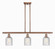 Ballston Three Light Island Pendant in Antique Copper (405|516-3I-AC-G559-5CL)