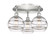 Ballston Three Light Semi-Flush Mount in Satin Nickel (405|516-3C-SN-G556-8CL)