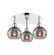 Ballston Three Light Flush Mount in Satin Gold (405|516-3C-SG-G556-6SM)