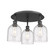 Ballston Three Light Flush Mount in Matte Black (405|516-3C-BK-G558-6SDY)